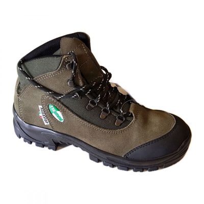 Treemme Calzature - Scarpe trekking in pelle scamosciata colore verde, taglie disponibili 41