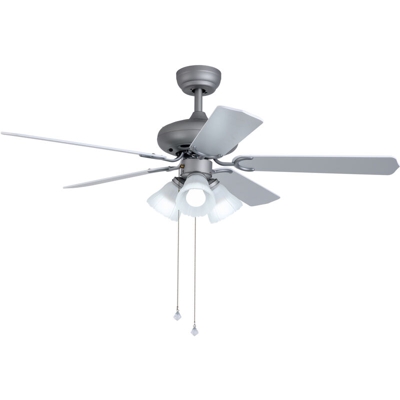 Ventilatore da soffitto AC 132cm 3XE27 Reversibile Grigio/Bianco