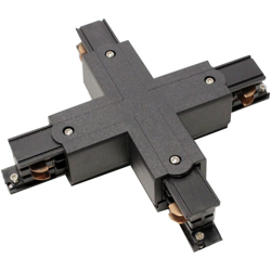 BeMatik - Giunzione Unione Quad ferroviario ferroviario luce di soffitto 3-via nero en oferta