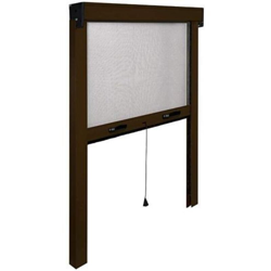 Kit 2 Zanzariera Alluminio Sottili Verticale Marrone Cm. 80X170 en oferta
