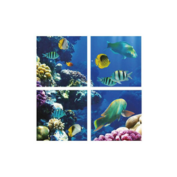 Pannello da soffitto a LED da 40 W, 600 x 600 mm, 6500 K con barriera corallina e Acquario, Effetto 3D imita sotto Il Mare Luce Naturale, Bianco precio