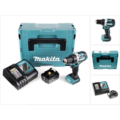 Makita DDF 484 RF1J 18V Trapano avvitatore brushless a batteria 54 Nm in valigetta Makpac + 1x Batteria BL1830 3,0 Ah + Caricatore rapido DC 18 RC