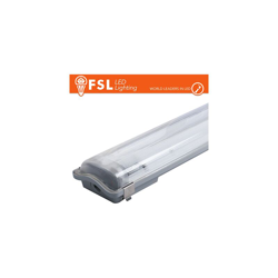 FSL - plafoniera stagna portatubo 150 cm 2 luci 220-240 volt CE G13 lif flb2t150 precio
