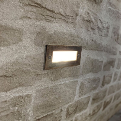 LAGUNA da incasso a parete da esterno 1,5 W IP65 2 coperture | Température de Couleur: Bianco caldo 3000K