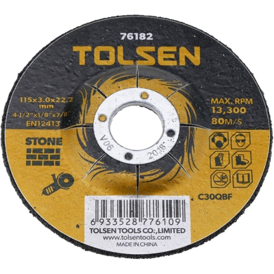 Dischi di taglio per smerigliatrice per pietra 115 x 3 x 22.2 mm - Tolsen