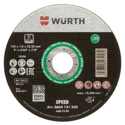 Dischi da Taglio 230x1,9 Disco Mola Veloce per Inox 1 pz 0664132301 Wurth