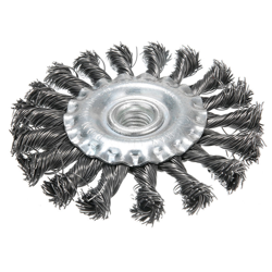 Asupermall - filo di acciaio piatto intrecciato mola spazzola metallica chiarore spazzola di filo di acciaio disco pennello ruggine piatto il en oferta