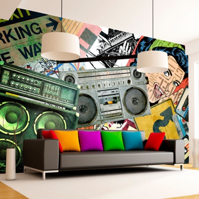 Fotomurale Graffiti girl cm 350x245 - Artgeist
