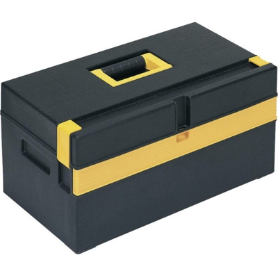Alutec 56560 Cassetta porta utensili senza contenuto Plastica Nero, Giallo
