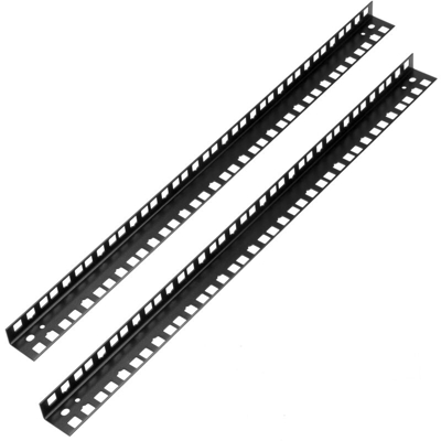 Rack 19' 12U binario posteriore per mobile rack nero da parete WY014 - Rackmatic