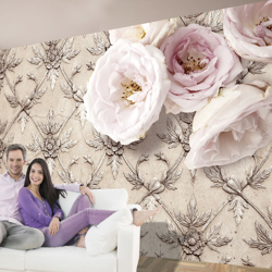 Fotomurale Romantic beige cm 250x175 - Artgeist características
