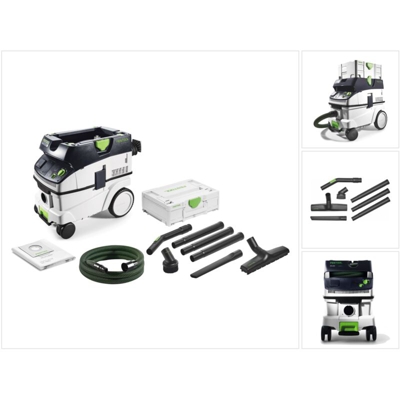 Festool CTL 26 E Cleantec Unità mobile d'aspirazione 26l Classe di polvere L ( 574947 ) + Set di pulizia D 27/D 36 K-RS-Plus ( 203430 )