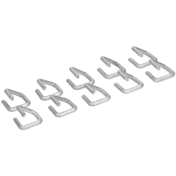 10 x Morsetto per gabbioni anelli per fissaggio recinzione clip in filo 2x2 cm características