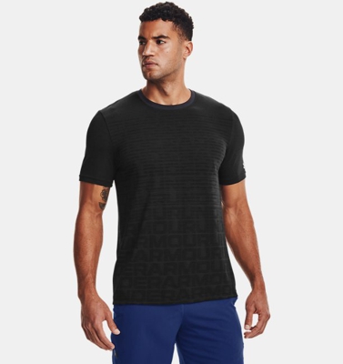 Maglia a manica corta UA Seamless Wordmark da uomo
