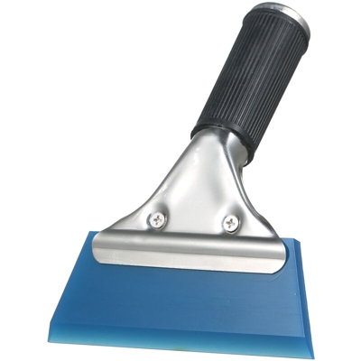 Strumento per riprese auto con raschietto in gomma