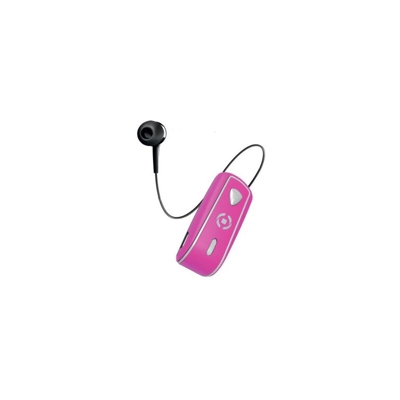 BH Snail Cuffia Auricolare Bluetooth Nero, Rosa - Celly