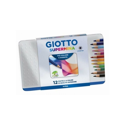 236700 - Supermina, Scatola in Metallo, 12 Pezzi - Giotto