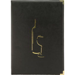 Bighouse It - CARTA DEI VINI FORM. A4 CLASSIC NERA CON INSERTO DOPPIO características