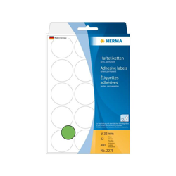 HERMA 2275 etichetta autoadesiva Verde Cerchio 480 pezzo(i) precio