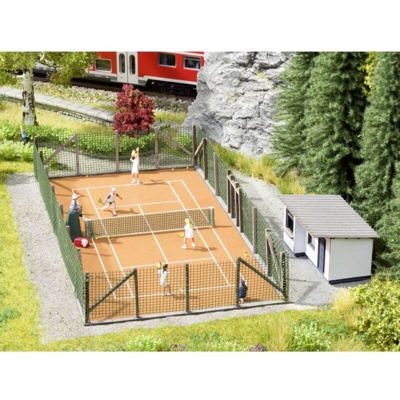 65615 H0 campo da tennis Kit in plastica da costruire - Noch