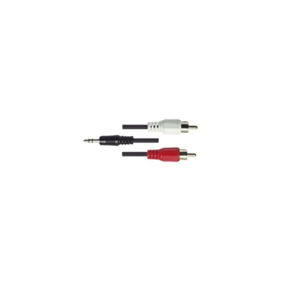 1.5m 3,5mm - 2xRCA M/M cavo audio 1,5 m 3.5mm Nero, Rosso, Bianco - Atlantis Land