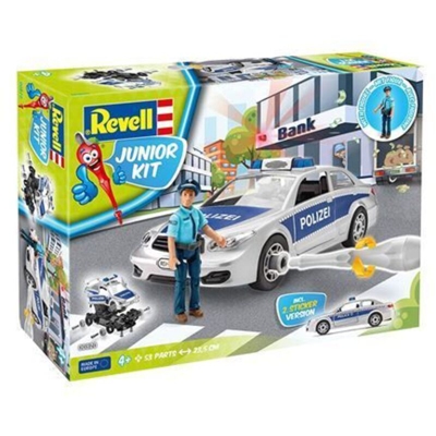 Automodello in kit da costruire Revell 00820 Polizeiauto mit Figur 1:20