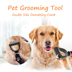 YL08-1 Pettine depilatorio a doppia faccia per animali domestici (lungo) rosa características