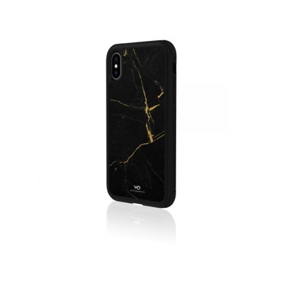 Hama Tough Marble custodia per cellulare 14,7 cm (5.8") Cover Nero, Oro