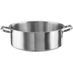 Casseruola bassa per induzione con 2 manici in acciaio inox Diametro 36 cm en oferta
