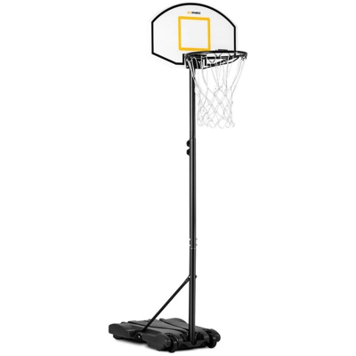 Canestro Basket Regolabile In Altezza Bambini Base Mobile Con Ruote 178-205 Cm