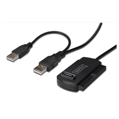 DA-70148-3 cavo di interfaccia e adattatore 2x USB 2.0 IDE/SATA Nero - Digitus