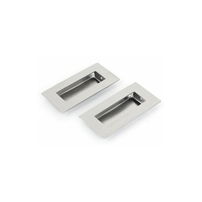 sourcing map 52mmx102mm in acciaio inox incasso a filo Inserire Maniglia 2pz