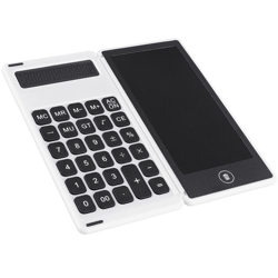 Calcolatrice display a 12 cifre Tavoletta da scrittura LCD pieghevole da 6 pollici bianca en oferta