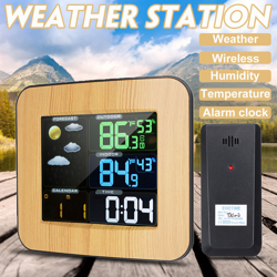 Stazione meteorologica esterna senza fili - Orologio della temperatura dell'umidità di previsione características