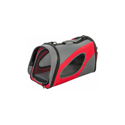 Gabbia pieghevole e trasportabile per cani e gatti - Pet Crate - DCC008, nylon, rosso, taglia M, 48 x 24 x 29 cm - Iris Ohyama precio