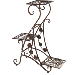 73 * 57 * 25,5 cm Espositore per piante in metallo Ornamenti da giardino per la casa (caffè, tipo C) precio