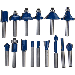 15pcs 1/4 pollici Router per la lavorazione del legno Router con gambo Accessori per fresatrice per la lavorazione del legno per taglierina características