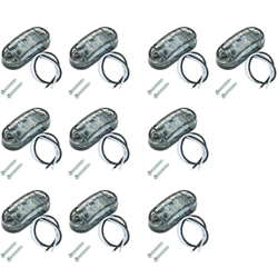 Universale 10PCs diodo led indicatore laterale luce dell'automobile di girata del lato della lampadina del segnale illumina 2,5 pollici Bianco precio