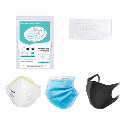 BIKIGHT 100Pcs Monouso Bocca Maschera Pad PM2.5 Confortevole Protezione Filtro Pad Maschera Traspirante Filtro Maschera