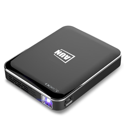 Mini videoproiettore X3 1080P Schermo del telefono Android / IOS Home Cinema 3D Beamer 3200mAH Videoproiettore a batteria portatile - Nero