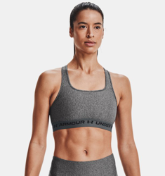 Reggiseno sportivo Armour® Mid Crossback Heather da donna en oferta