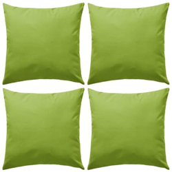 Cuscini Da Esterno 4 Pz 45x45 Cm Verde Mela en oferta