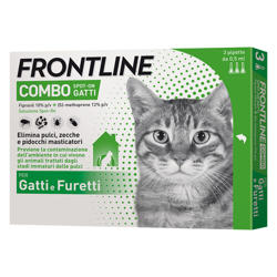 Frontline Combo Spot on Gatti - Set %: 2 x 6 pipette da 0,5 ml características