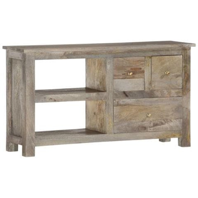 Mobile Porta Tv 110x30x55 Cm In Legno Massello Di Mango