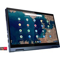 ThinkPad C13 Yoga DDR4-SDRAM Chromebook 33,8 cm (13.3") 1920 x 1080 Pixel Touch screen AMD Ryzen 5 8 GB 128 GB SSD Wi-Fi 6 (802.11ax) Chrome OS Blu, Notebook