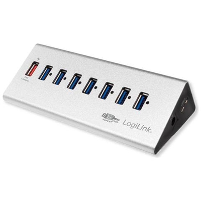 IUSB3-HUB71 - Hub USB3.0 8 Porte in Alluminio con Ricarica Veloce