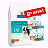 Hill's Prescription Diet + 2 x Hill's Snack gratis! - 10 kg t/d Dental Care + 2 x 170 g Dental Care Snack precio