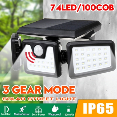 Drillpro - Lampade di sicurezza con sensore di movimento PIR a luce LED da parete a 3 modalità per esterni (stile 1)