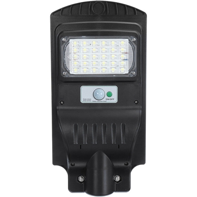 Drillpro - Lampione stradale solare IP67 30LED Luci solari per esterni (nero, luce senza palo)