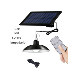 Lampadario solare LED super luminoso retro lampadina lampada da esterno impermeabile lampada a risparmio energetico 3 luminosit en oferta